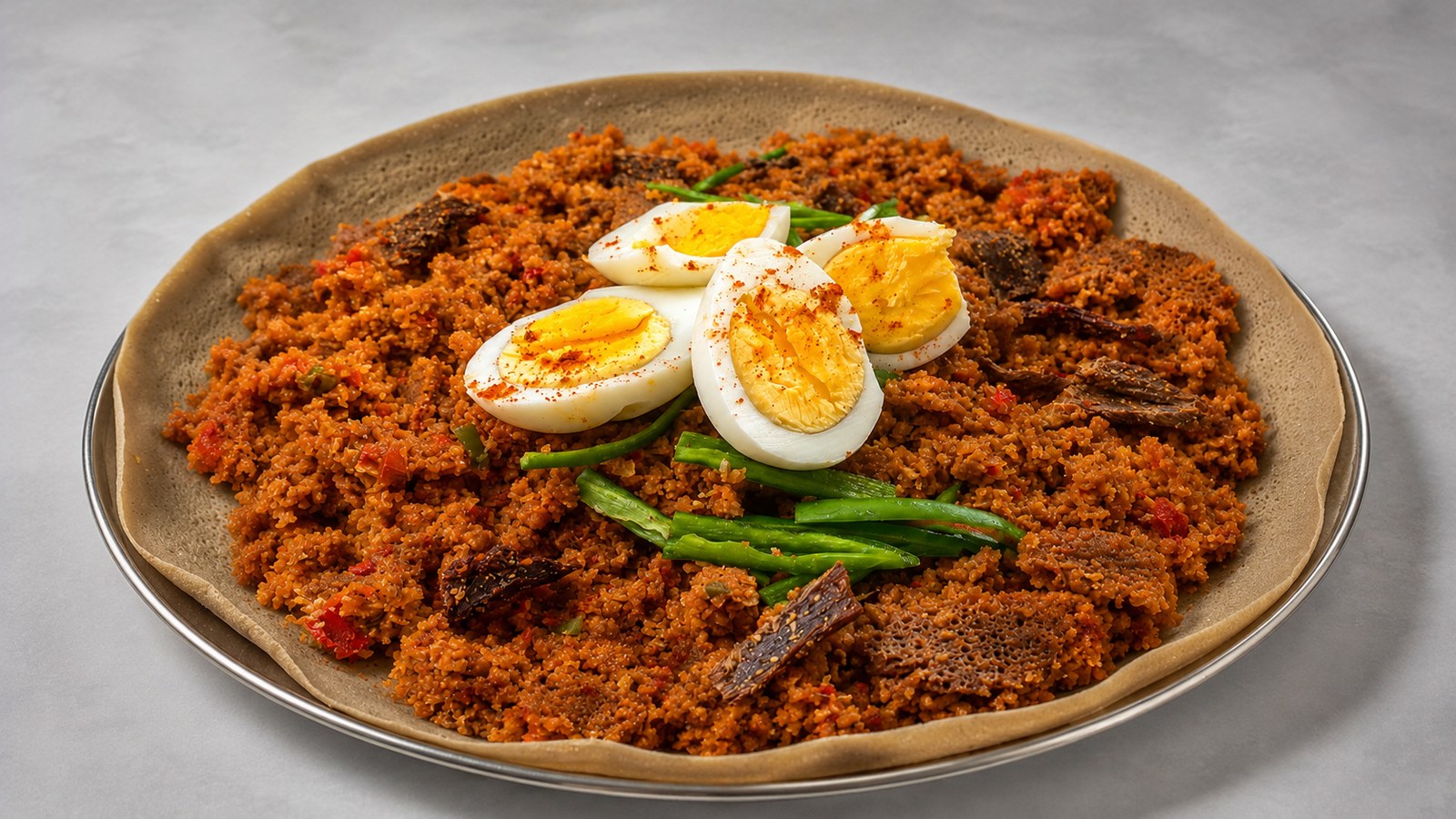 Quanta Firfir — Ethiopian dish at Ge'ez