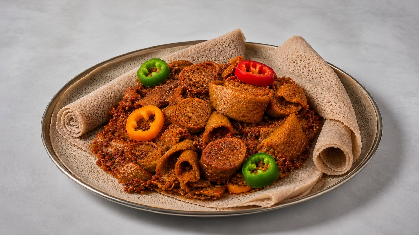Tibs Firfir — Ethiopian dish at Ge'ez